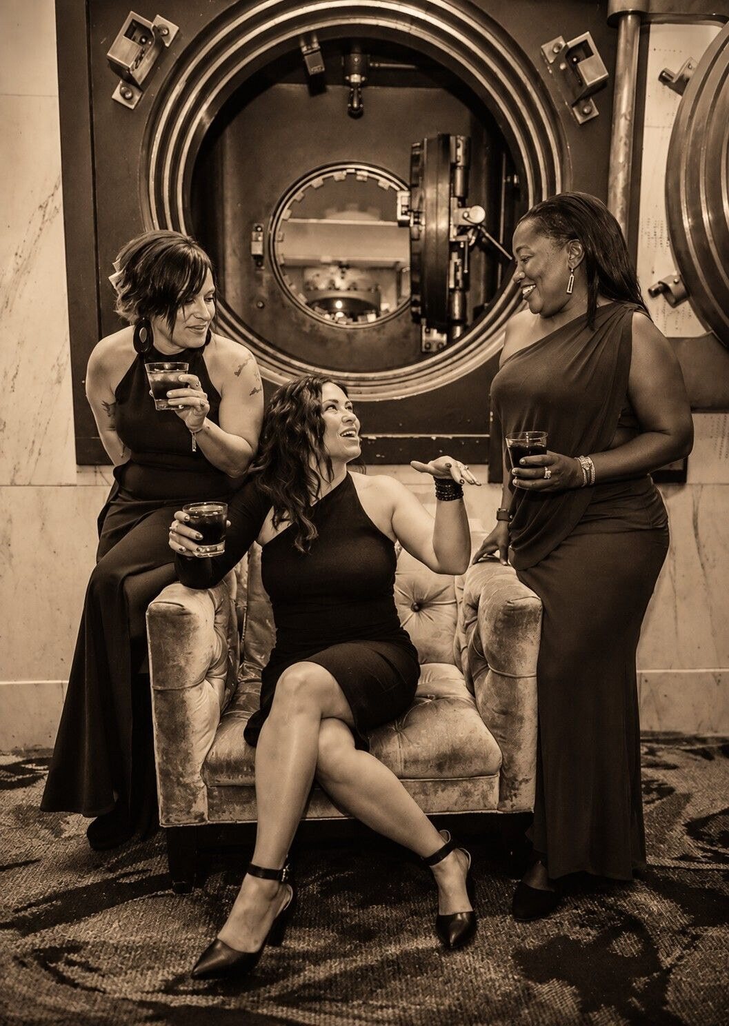Women gathered at The Vault at Metropolitan 9 for an Embrace book signing